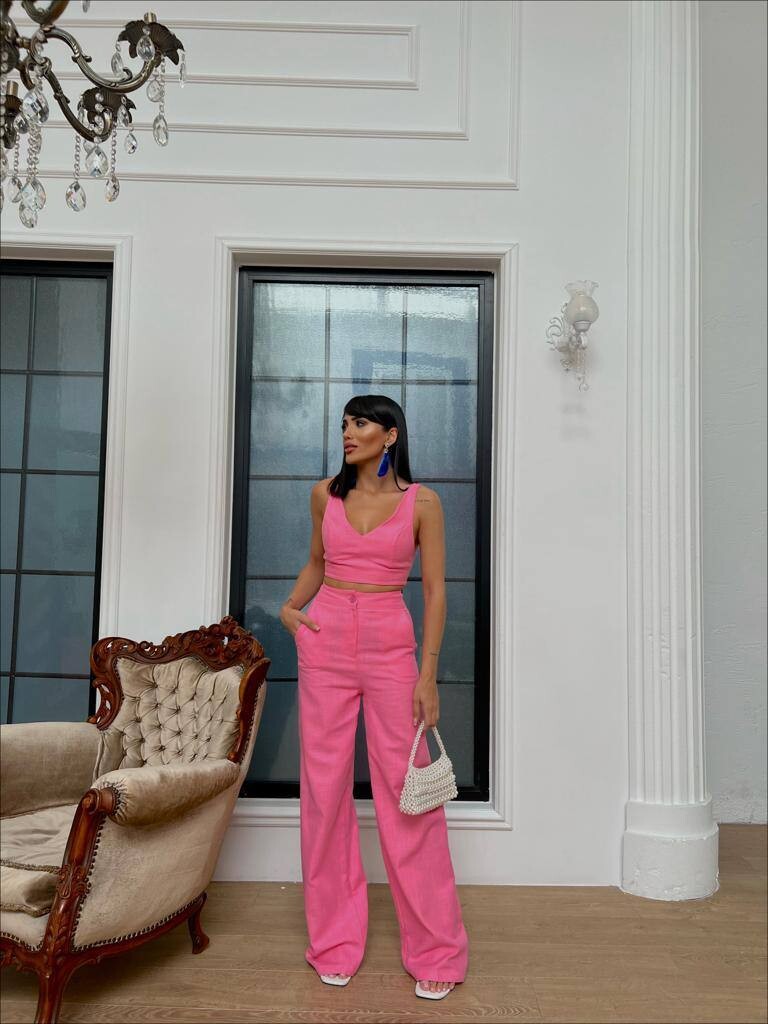 Pinkes Crop-Top