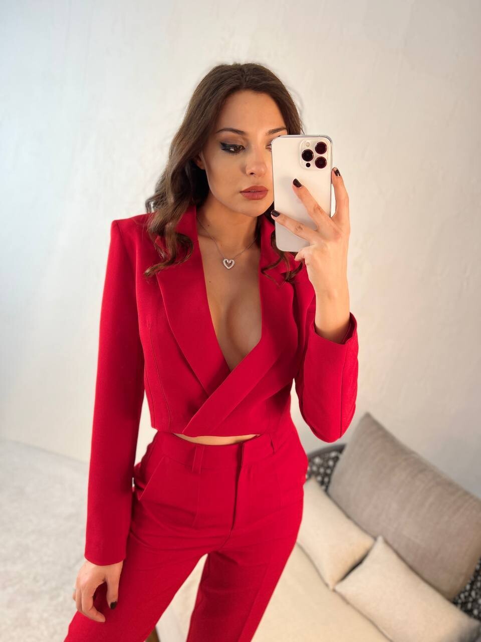 kurzer Blazer rot
