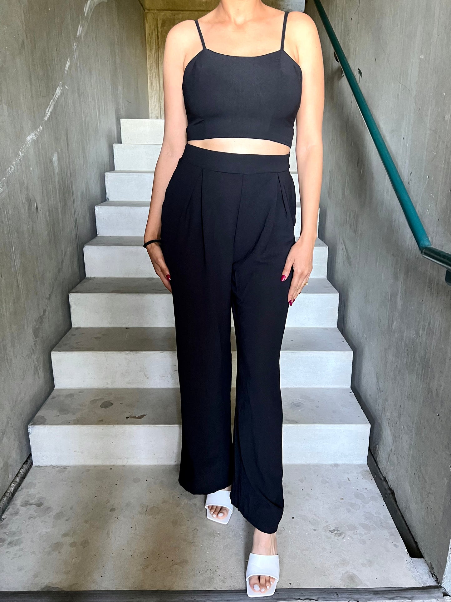 2-teiliges Set aus Crop Top und Hose