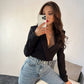 short blazer black