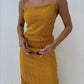 Strickkleid gelb