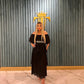 Stufen Plissee-Kleid